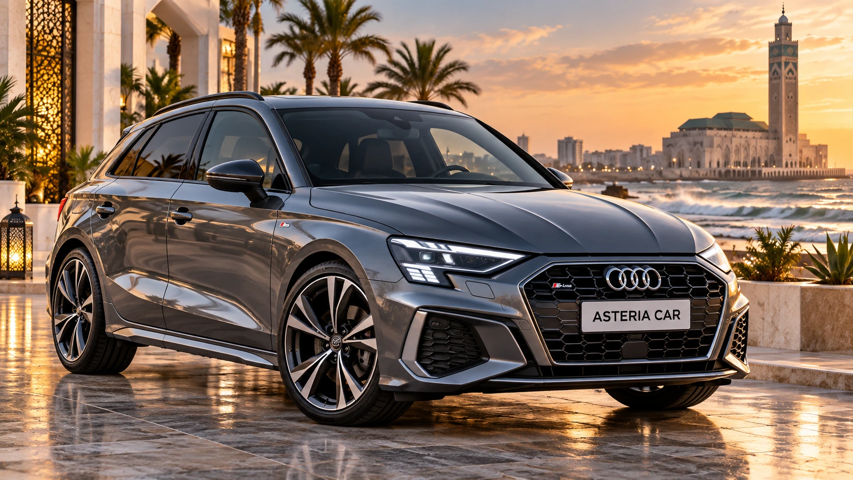 Audi A3 Sportback S line 2026 Rental in Casablanca & Morocco