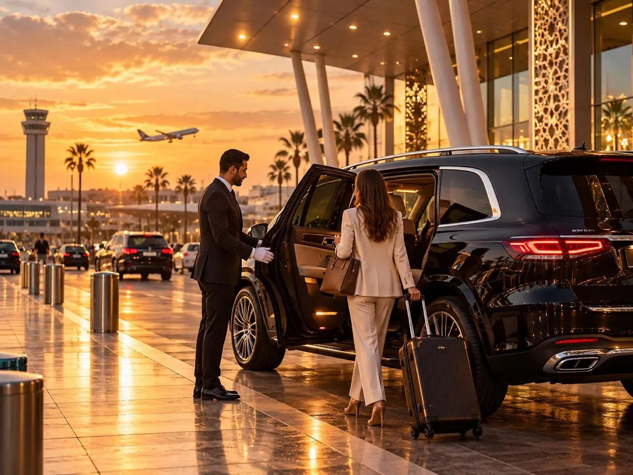 Airport luxury car transfer Morocco